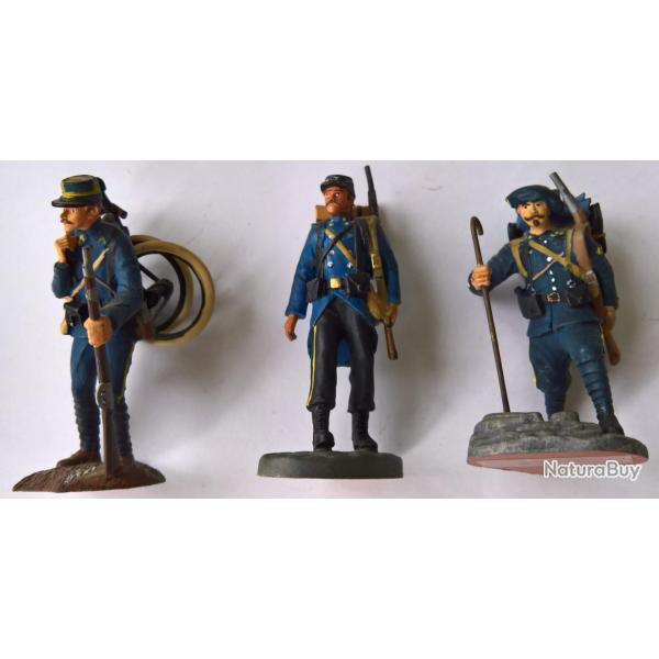 Soldats de plomb France WW1 Chasseurs (lot4)