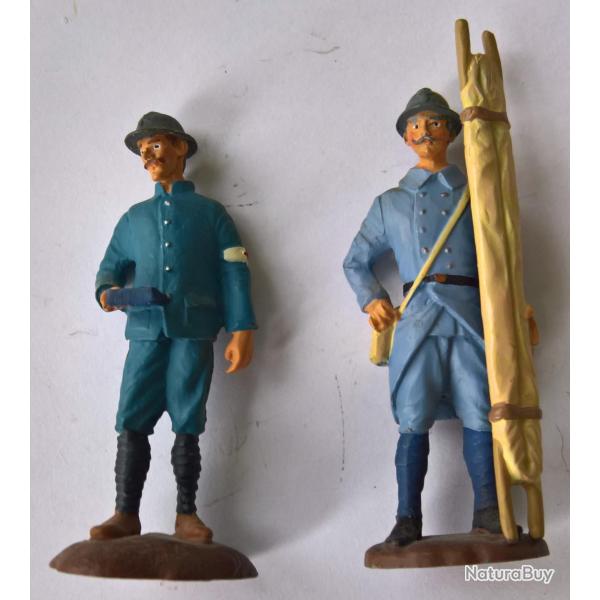 Soldats de plomb France WW1 Service de sant� (lot10)