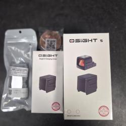 NEUF pack point rouge optique olight / osight S avec capots de charge suppl&eacute;mentaire.