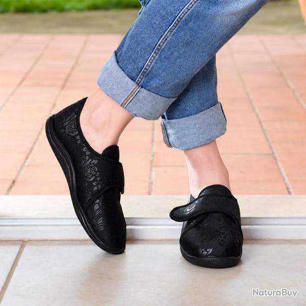 Chaussons Zulip Noirs � Scratch pour Femme - Confort et Style 36