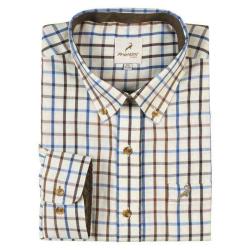 Chemise Prohunt Villemy Bleue et Marron