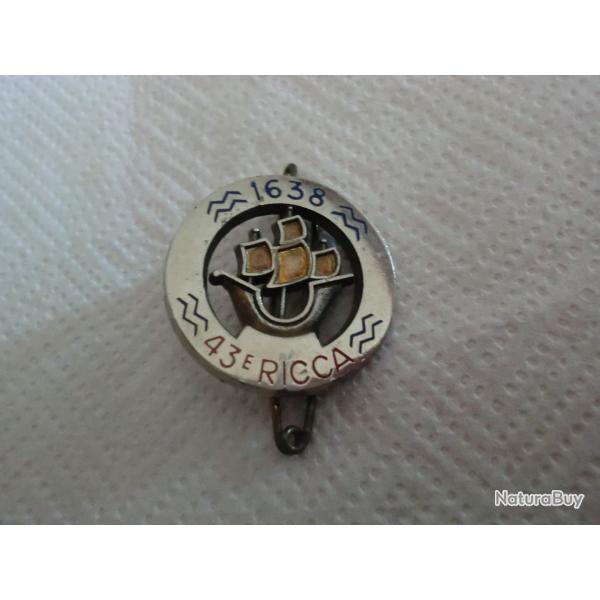 insigne  43� r�giment d'infanterie   / delsart