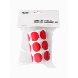Gommettes Centre de Cible Rouge Diam 25 mm X 900
