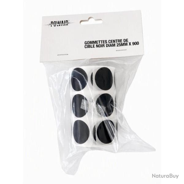 Gommettes Centre de Cible Noir Diam 25 mm X 900