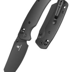 Bestechman Cicada's Wing BMK06-S-8 - Couteau pliant 10Cr15MoV finition DLC miroir manche inox