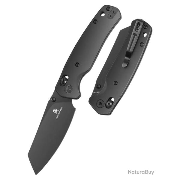 Bestechman Cicada's Wing BMK06-S-8 - Couteau pliant 10Cr15MoV finition DLC miroir manche inox
