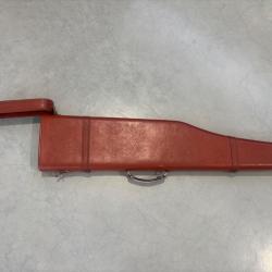 &Eacute;tui jambon ancien pour fusil - cuir marron - 85 cm - occasion bon &eacute;tat - vente aux ench&egrave;res