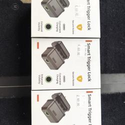 Lot de 3 verrou de pontet &eacute;lectrique biom&eacute;trique en bo&icirc;te neuf ench&egrave;res 1� sans r&eacute;serve !!!!!