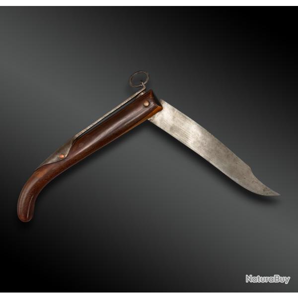 COUTEAU pliant de chasse - Europe - Vers 1900