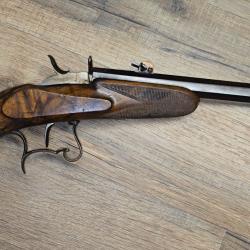 Magnifique pistolet ancien de tir Maison Lefaucheux - H. Rieger Successeur - XIXe si&egrave;cle