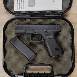 Pistolet GLOCK 19 Gen 3 - Cal. 9x19 + Mallette, 2 chargeurs (Occasion)