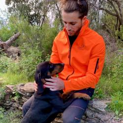 Veste imperm&eacute;able Orange fluorescente - Logo PRO CACCIA L