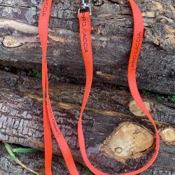 Laisse fine PRO CACCIA en nylon orange