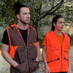 Gilet de traque FP.CONCEPTS Bicolore Marron+Orange, S
