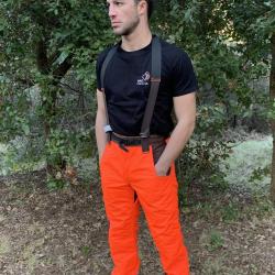 Salopette CAYENNE FP.CONCEPTS Bicolore Marron+Orange, 190-195, 54-56