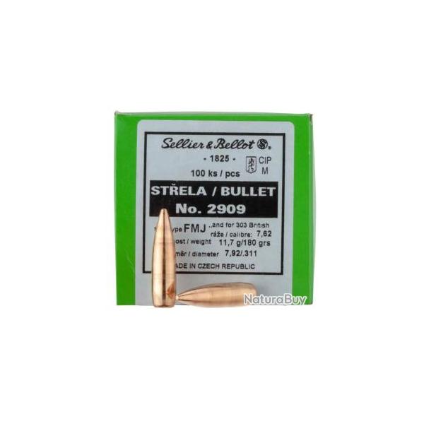 Ogives SELLIER BELLOT cal.303 British FMJ 180gr x50