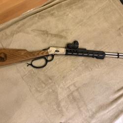 carabine levier action HUGTEK lvr ssxn cal.44 rem mag canon filet&eacute; de 61 cm LVR44SSXN61