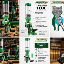 Promotion Doseuse Redding Pistol Competition 10X - mesure de poudre pour petits calibres