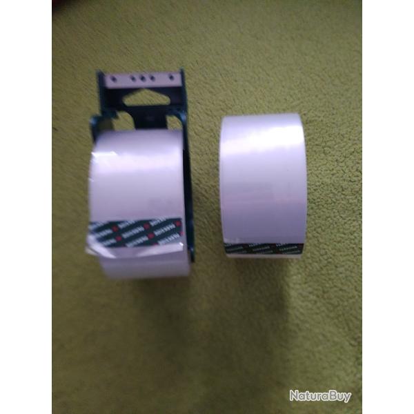 � saisir deux rouleaux de scotch transparent largeur 5 cm avec d�vidoir