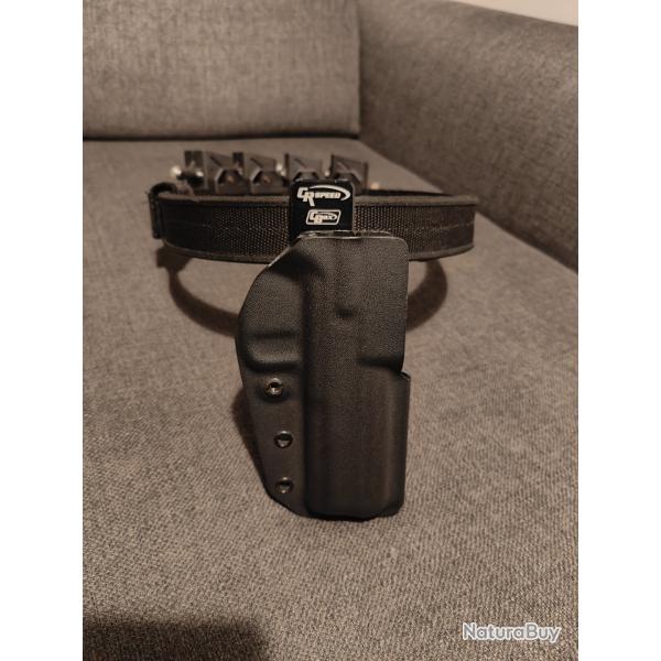 TSV - Tir Sportif de Vitesse, �quipement : Holster, Ceinture/sous-ceinture, porte-chargeur, aimant