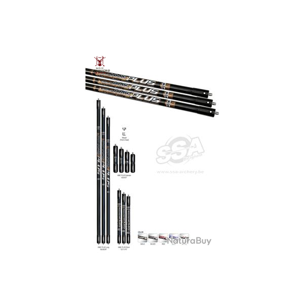 Stabilisateur Long Rod HMC Plus (avec 2 masses) - Wiawis - 26" / Red