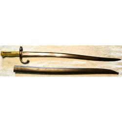 sabre baionnette lame yatagan CHASSEPOT 1866