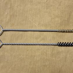 Tiges &eacute;couvillon nylon + laiton pour armes de poing cal. 22 - HILMAR SUPER DESTOCK !!!