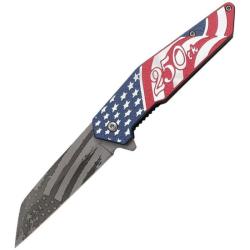 Couteau A/O MTech America 250 Lame Acier 3Cr13 Manche Aluminium Multicolore Linerlock A/O MTA2063SW
