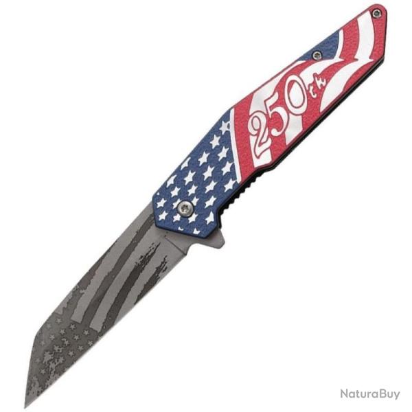 Couteau A/O MTech America 250 Lame Acier 3Cr13 Manche Aluminium Multicolore Linerlock A/O MTA2063SW