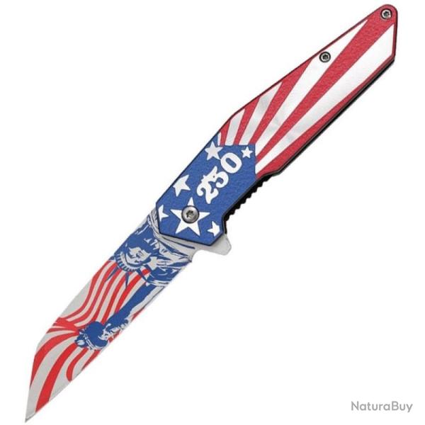 Couteau A/O MTech America 250 Lame Acier 3Cr13 Manche Aluminium Multicolore Linerlock A/O MTA2063CL