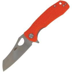 Couteau Pliant Honey Badger Wharncleaver Medium Lame Acier 8Cr13MoV Manche Nylon Orange HB1068