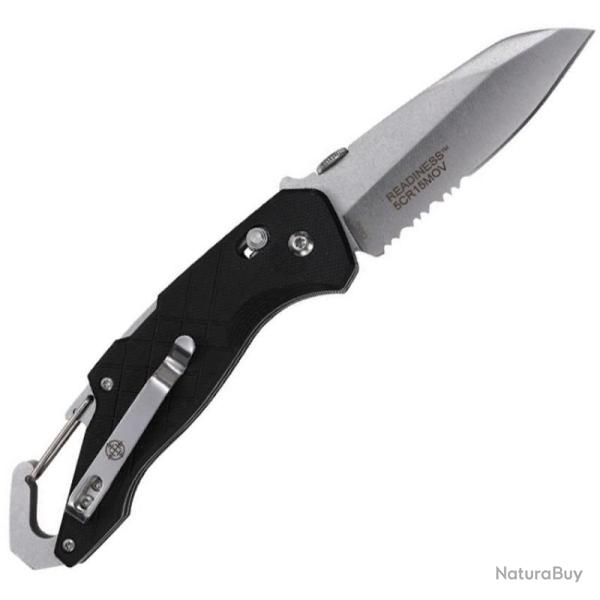 Couteau Pliant Elite Tactical Rapid Lock Sheepsfoot Lame Acier Inox Manche G10 Noir Rapid ETFDR019BK