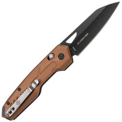 Couteau Elite Tactical Rapid Lock Lame Acier 3Cr13 Manche Aluminium Marron Rapid Lock ETFDR018BRW