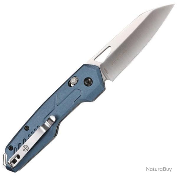 Couteau Elite Tactical Rapid Lock Lame Acier 3Cr13 Manche Aluminium Bleu Rapid Lock ETFDR018BL