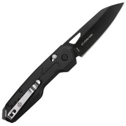 Couteau Elite Tactical Rapid Lock Lame Acier 3Cr13 Manche Aluminium Noir Rapid Lock ETFDR018BK