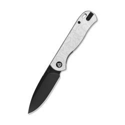 Couteau QSP Ferret Lame Acier Nitro-V Manche G10 Aluminium Argent Linerlock QS170D2