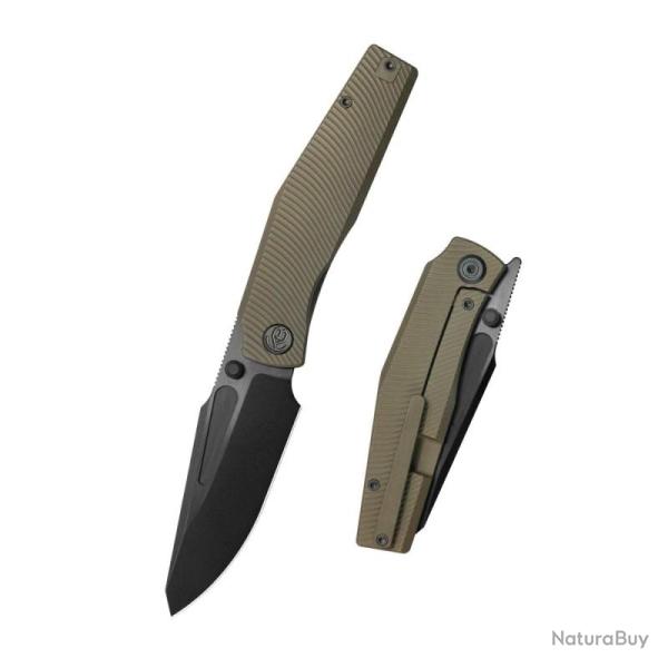 Couteau KB Knives Illusion Lame Acier M390 Manche Titane Bronze Framelock KUB443C