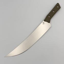Couteau Fixe Microtech Butcher Lame Acier M390MK Manche G10 Vert Od &Eacute;tui Feutr&eacute; MCT380010OD