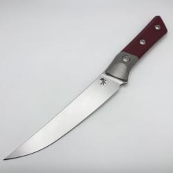 Couteau Fixe Microtech Boning Lame Acier M390MK Manche G10 Merlot Made In USA MCT3100B10MR
