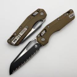 Couteau Microtech MSI Lame Acier M390MK Manche Polym&egrave;re Dark Earth RAM-LOK Made In USA MCT210T3PMDE