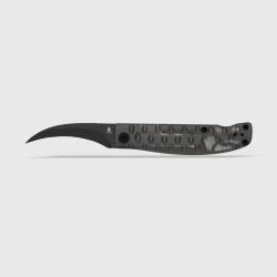 Couteau Kizer Kiwami Lame Acier CTS-BD1N Manche Acrylique Noir Top Liner Lock KIV3809SH1
