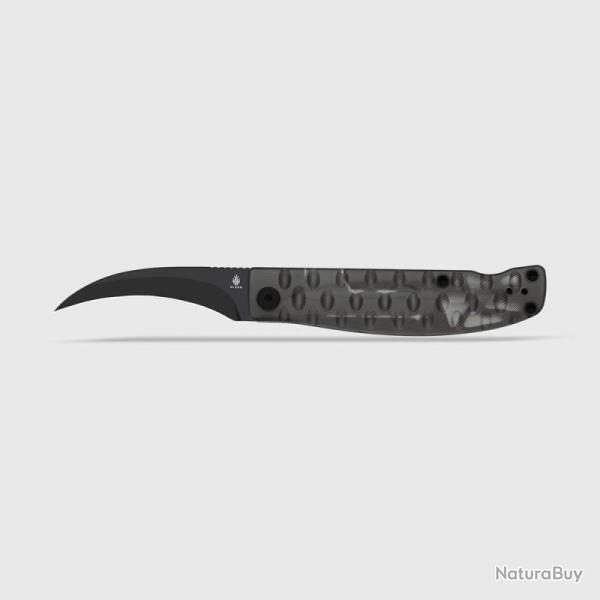 Couteau Kizer Kiwami Lame Acier CTS-BD1N Manche Acrylique Noir Top Liner Lock KIV3809SH1