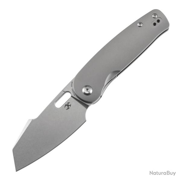 Couteau Kansept Orlok Lame Acier S35VN Manche Titane Gris Nested Liner Lock K2111A2