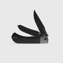 Couteau Kizer Trestle TP AirTi Lame Acier BD1N Manche Alu Micarta Gris Noir Slip Joint KI3761TPA3
