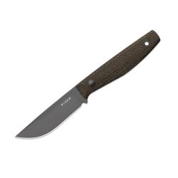 Couteau Fixe Kizer Dingo Lame Acier AEB-L Manche Micarta Brun &Eacute;tui Kydex KI1121A1