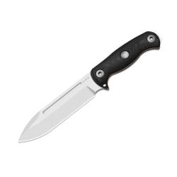 Couteau Kizer Drop Bear Fix 7 Lame Acier AEB-L Manche Micarta TPE Noir Orange &Eacute;tui Kydex KI1103HSD1