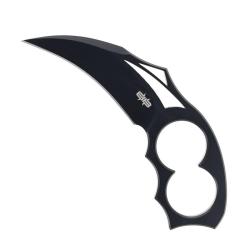 Couteau Brous Blades Silent Enforcer Lame Acier D2 Manche Acier Noir &Eacute;tui Kydex Made In USA BRB260