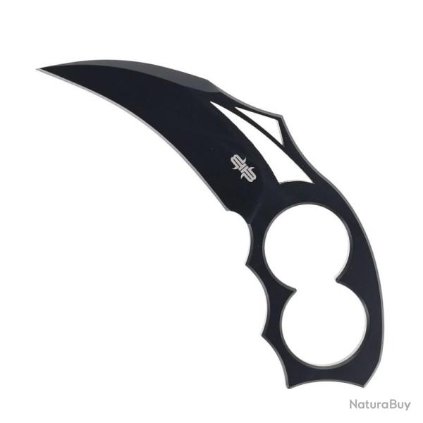Couteau Brous Blades Silent Enforcer Lame Acier D2 Manche Acier Noir �tui Kydex Made In USA BRB260