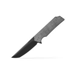 Couteau SIG SAUER Tsuru Lame Acier 154CM Manche Micarta Noir Gris Linerlock SIGTS8BB