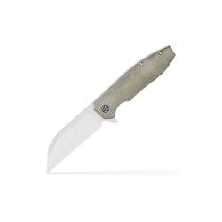 Couteau SIG SAUER Karak Lame Acier Nitro-V Manche Micarta Vert OD Linerlock SIGKA7SG